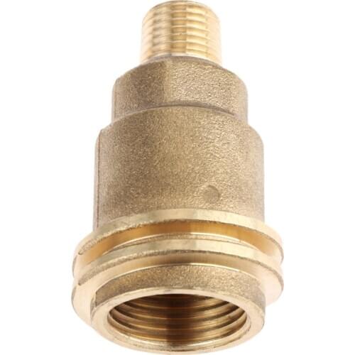 Brass QCC1 ACME Nut Propane Gas Fitting Adapter with 1/4 Inch Male Pipe Thread for Propane Gas