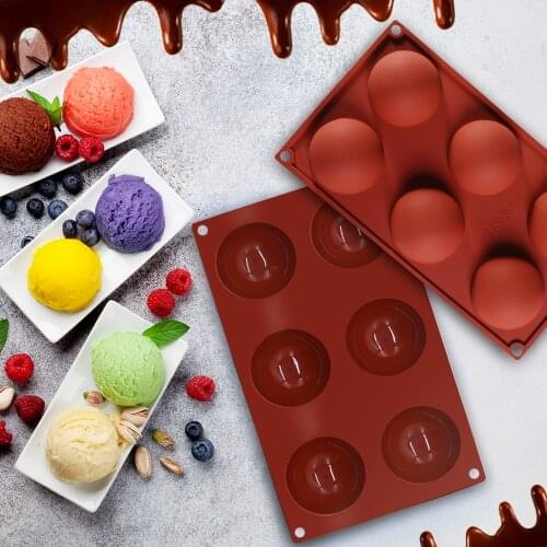 LOVE'N LV230C eco Various sizes half Circle Cocoa Bomb silicone mold Hot Chocolate Bomb baking mold cake tool