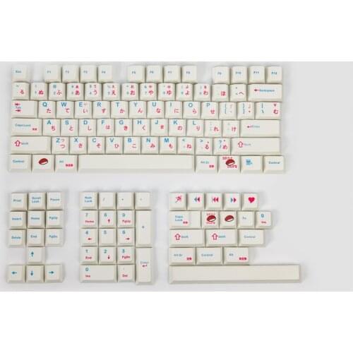 Japanese sushi keycap mechanical keyboard retro 7 u GH60 / PBT, sublimation XD64 / GD64 / GK61 / GK64/84/87/108/96/104