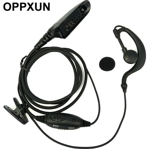 VOX Earpiece Mic for Motorola Radio HT750 HT1250 GP328 GP329 GP340 GP380 MTX850 PRO5150 Walkie Talkie Sound Control Headset