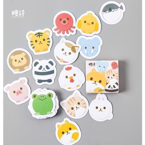 Cute Fat animal family cat Decorative Stationery Stickers set Scrapbooking DIY Diary Album Stick Label
