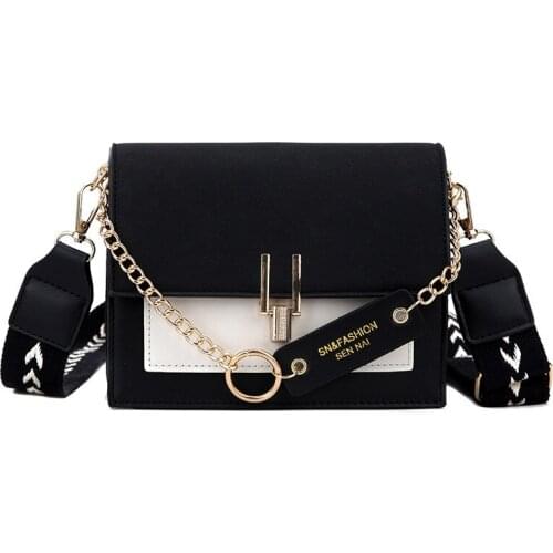 2021new Mini Handbags Women Fashion Fire Retro Wide Shoulder Strap Messenger Bag Purse Simple Style Crossbody Bags Purse