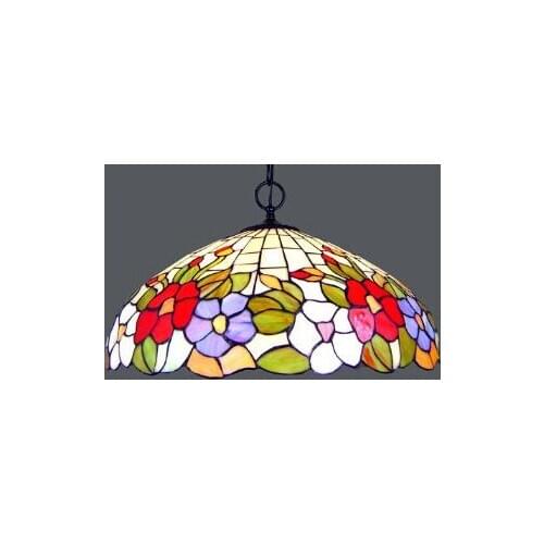 16inch fashion rustic tiffany pendant lamp romantic flower living room bar lights home decoration