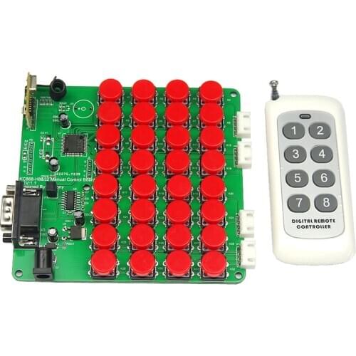 32 Buttons Manual Control with RS232 Cable Keyboard 8 Key 433M Remoter for Kincony Smart HomeAutomation Module Controller