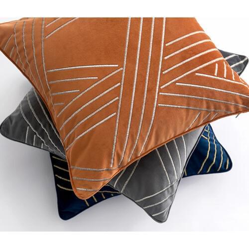 Embroidery Stripe Luxurious office pillow pillow cushion Home decoration sofa cushions Car Cushion