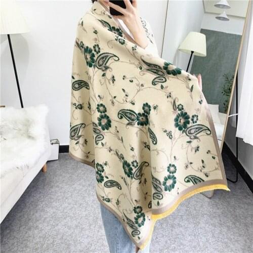 Luxury Cashmere Women Scarf Winter Warm Shawl And Wrap Bandana Pashmina Female Foulard Long Thick Blanket Bufanda Mujer