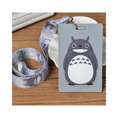 Retail 1 pcs Totoro Neck Strap Lanyards Card Holders Bank Neck Strap Card Bus ID Holders Rope Key Chain L402