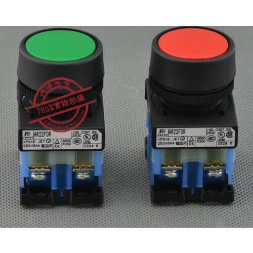 [ SA ]Original Fuji FUJI 22mm round button switch AR22F0R-10 * self-resetting 1NO--10PCS/LOT