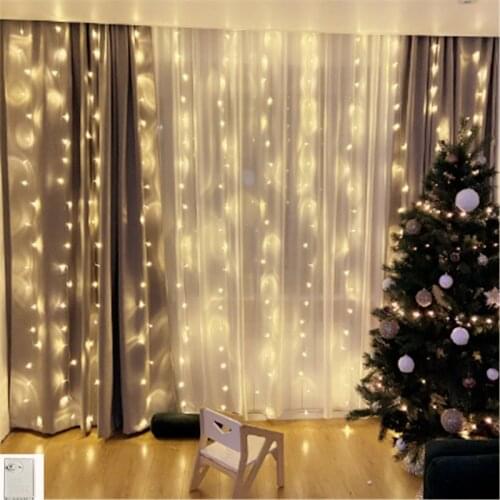 Memory 4*2.5M LED Curtain Fairy Lights Christmas Lights Icicle Garland Party Garden Street Wedding Patio Decoration lighting