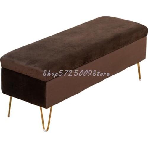 Clothing store shoe changing stool storage strip household storage bed tail door stool European style dressing room fitting room