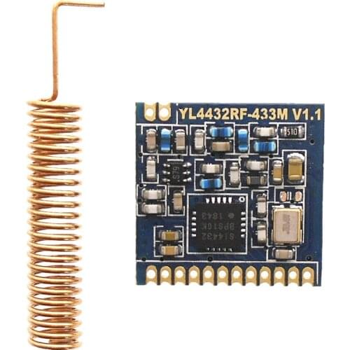 YL-4432RF Si4432 RF wireless module module SPI 433/490/868/915M 1-2km Transmit +20dBm receive -121dBm