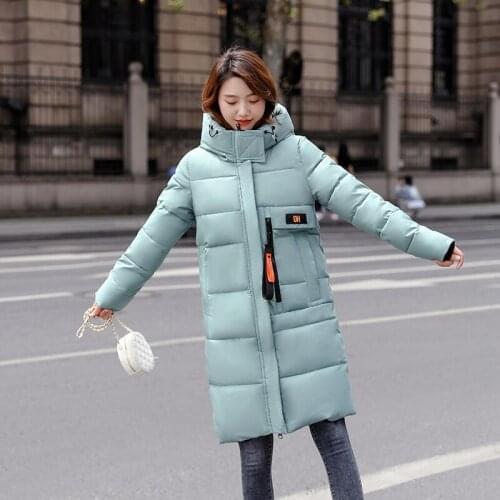 ISENMAL Winter Female Jacket New 2021 Fashion Coat Women Winter Coat Slim Women Parka Warm Hooded Winter Jacket Women