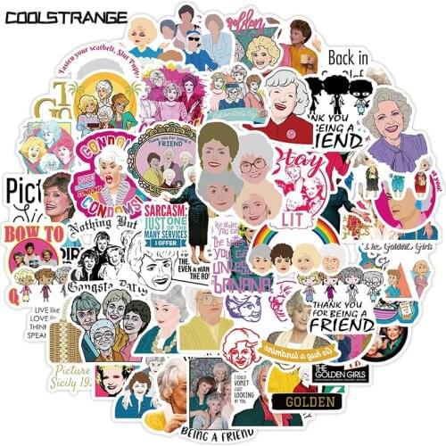 10/30/50Pcs Golden Girl TV Show Graffiti Stickers Waterproof Fridge Guitar Laptop Motorcycle Skateboard Joke Decal Classic Toy