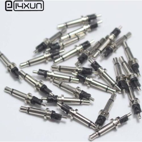 10pcs 2.5mm 2pole mono headset plug 2.5 audio plug Jack metal head connector repair DIY parts for phone MP3 MP4 Mic