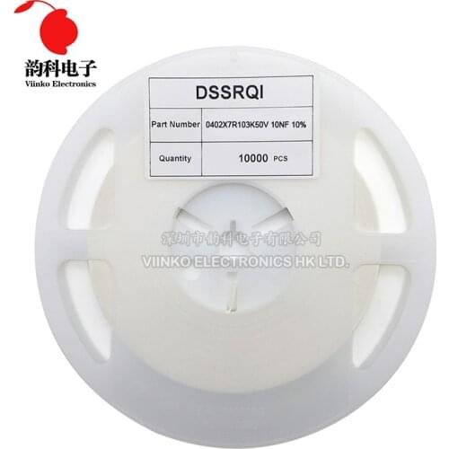 10000pcs 0402 SMD Chip Multilayer Ceramic Capacitor 0.5pF - 10uF 10pF 100pF 1nF 10nF 15nF 100nF 0.1uF 1uF 2.2uF 4.7uF