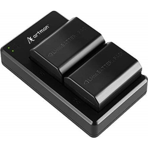 Artman NP-FZ100 [Upgraded] 2-Pack Batteries and Rapid Dual USB Charger