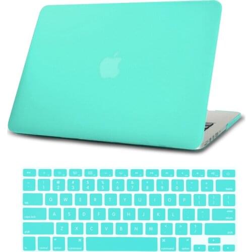 Laptop Case for Apple MacBook Pro 13/15/MacBook Air 13/11 Inch Solid Color Protective Shell + Keyboard Cover