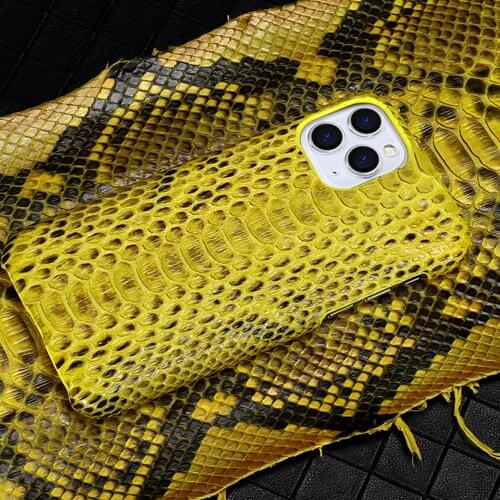 2021 New 100% python Phone Case for iPhone 12 Pro Max 12mini Luxury Genuine leather Cover For iphone 11 Pro max XR XS Max 8 Plus