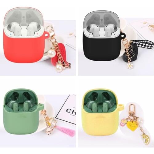 Fundas for JBL Tune 220 Case cute cat cartoon with keychain for JBL T220 225 Silicone Wireless Bluetooth Earphones case