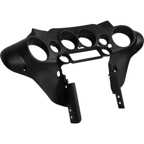 Black Front Inner Upper Speedometer Cover Cowl Fairing Fits For Harley Street Electra Glide 1996-2013