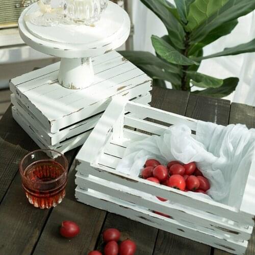 Wood storage rack supplier home decoration wood frame Scenery props Wedding photography background tools