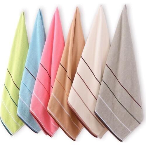 Hot sale 100% Cotton Bath Towels 140x70cm Striped towel Terry Serviette de bain Cotton Fiber Eco-friendly Bathroom Bath Towel