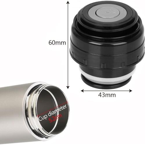 Vacuum Flask Lid Outdoor Travel Cup Thermos Cover Mug Outlet Bullet Flask Cover Stainless Thermoses Accessories 5.2cm