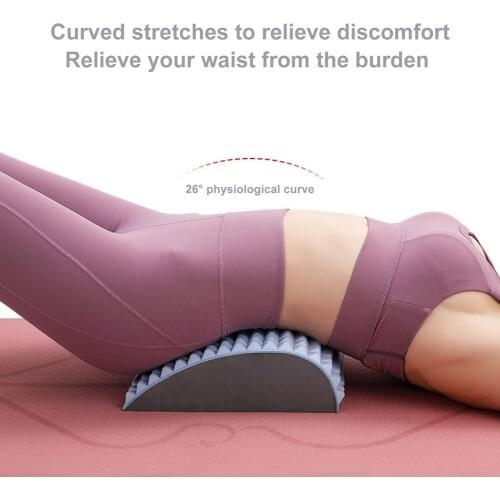 Back Massager Stretcher Fitness Massage Equipment Stretch Relax Stretcher Lumbar Support Spine Pain Relief Chiropractic