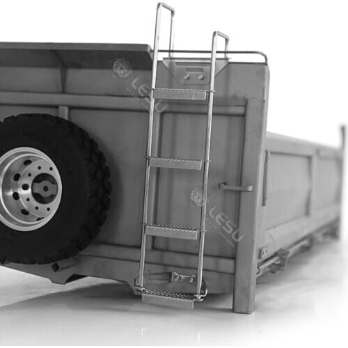 Toy Truck Model Metal Ladder For Car 1/14 Rc Tamiya Arocs Truck Benz 3363 3348 LESU 8X8 Hopper Trucks Upgrade Parts
