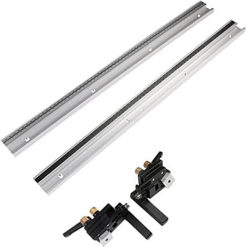 Scale Rail Miter Track Stop Limit T-shaped Track T-slot Miter Bracket Chute Locator Gauge Fence Rail Retainer Woodworking Table