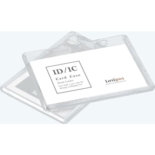 1pcs Transparent Holder Employee Name Id Cover Acrylic Work Certificate Identity Badge Ic Access Card Clear Case