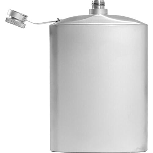 Titanium Flask 220Ml Wine Hip Flagon with Screw Cap Clip Ultralight Hydration Flat Bottle Ti Funnel Outdoor Hiking