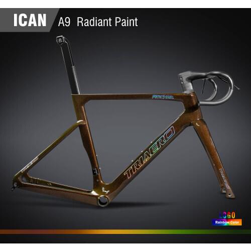 Triaero high end super light carbon bike frame all inner cable disc brake with BB86 for Cycling road bike frame