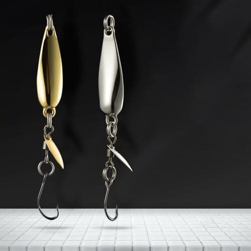 Wokotip Blade Rotating Spinner 1.2g/2.2g/3.2g Metal Lure Hard Artificial Spoon Bait Freshwater Creek Trout Fishing Tackle