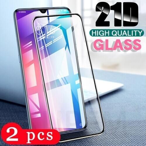 2Pcs 9D full cover for xiaomi mi A2 lite A3 lite tempered glass phone screen protector smartphone protective film on the glass