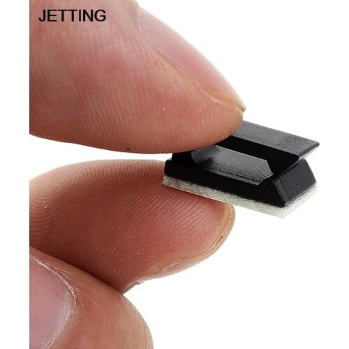JETTING 20pcs Car Tie Clips Organizer Drop Adhesive Clamp Wire Cord Clip Cable Holder Black