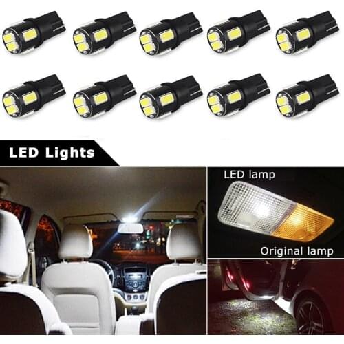 10x T10 W5W Led Bulb 194 168 Car Interior Light For Toyota Corolla Avensis Yaris Rav4 Auris Hilux Prius Camry Celica C-HR Ipsum