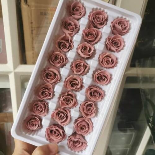 2CM/24PCS,Grade B Mini Preserved Rose Head,Eternal Real Roses For Wedding Party home Decoration accessories,mothers day gift