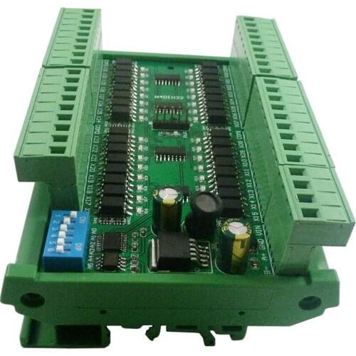 32ch PNP NPN Isolated Digital Input RS485 Modbus Rtu Controller DC 12V 24V PLC Switch Quantity Acquisition Board