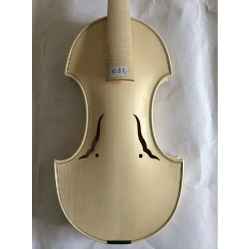 4/4 violin in white baroque style spruce top maple back