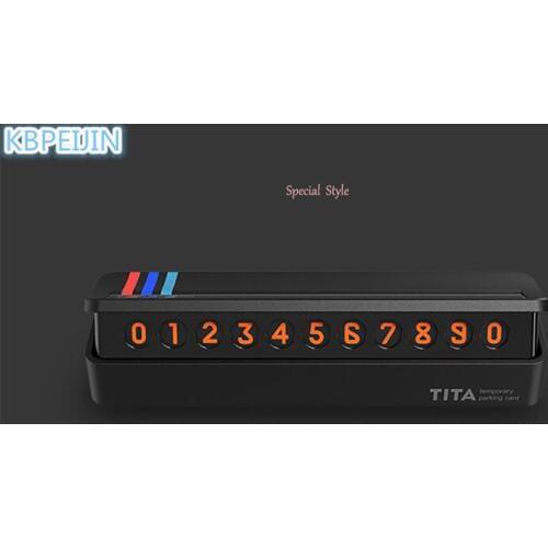 Car-styling Car Temporary Parking Card Drawer Plate Style Car Sticker for Mini cooper jcw clubman countryman cabrio High quality