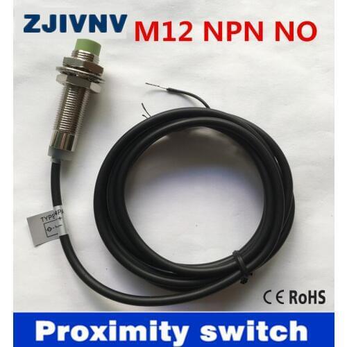 M12 cylinder non-flush type NPN NO DC 6-36v 3 wires proximity inductive sensor /proximity switch , HLM12-3004NA free shipping