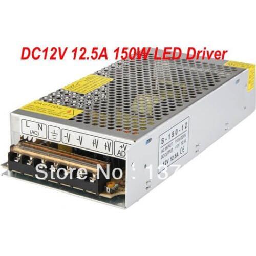 12V 12.5A 150W Switch Power Supply Driver For LED Strip Light Display 110V/220V Free Shipping