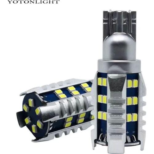 2 Pcs High Power T15 W16W Led Canbus No Error Car Bulb 2016 SMD Interior Reverse Tail Running Light For Car Lamp White 12v