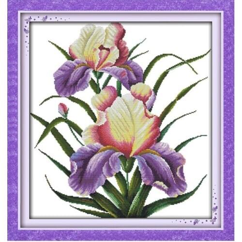 11CT 14CT Simple Modern Manual diy Beautiful Flowers Cross stitch Kit Aroma pleasant Bloom Flowers Modern Decorative paintings