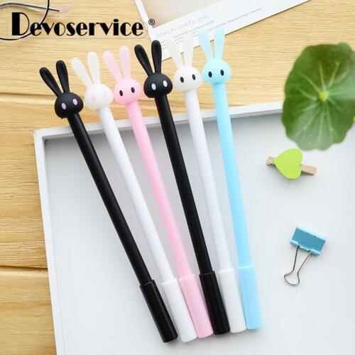 4pcs/lot School Office Supplies Kawaii Gel Pens Cartoon Style Children Gift Pen Signature Pens Birthday Gifts Student Stationery