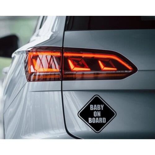 BK Home Baby On Board Design Black Car Sticker-1