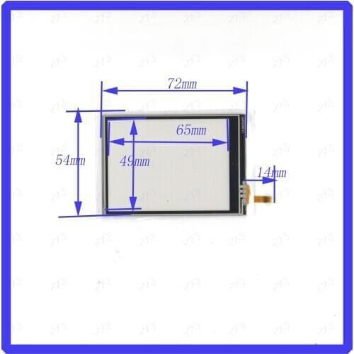 Wholesale TPM3208 3.5inch 72*54MM resistance screen for GPS CAR this is compatible 72*54 TPM 3208