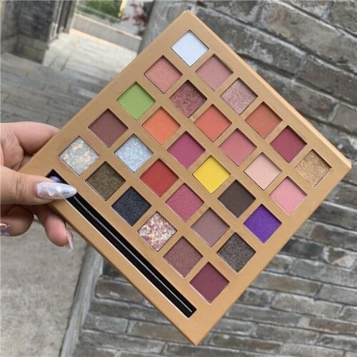30 Color Eyeshadow Pallete Makeup Glitter Matte Eyeshadow Palette Shimmer Lasting-Effect Eye Shadow Cosmetic Make Up Tools