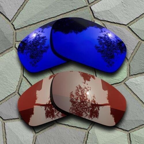 Violet Blue&Bronze Brown Sunglasses Polarized Replacement Lenses for Oakley Jawbone